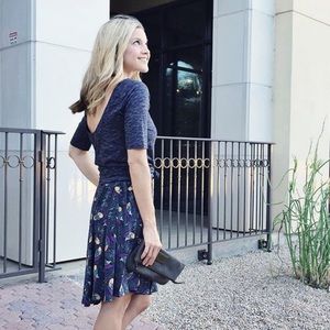 GAP Scoop Back Top, dark blue